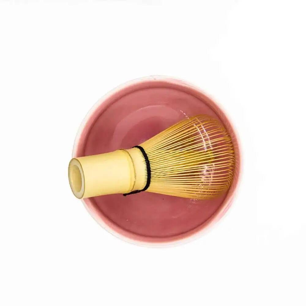 1 Ceramic Pink Matcha Bowl Macha Tea Whisk Chawan Chasen Holder Scoop Sifter Cup Ceremony Gift Set