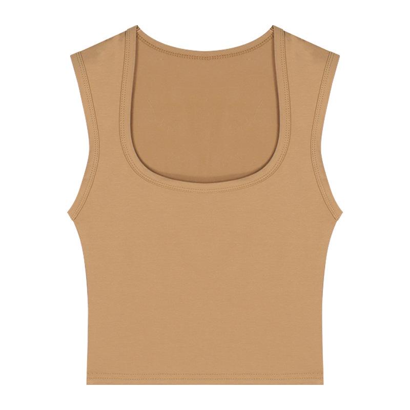Women's Padded Sports Tube Top: Versatile Vest for Inner and Outer Wear