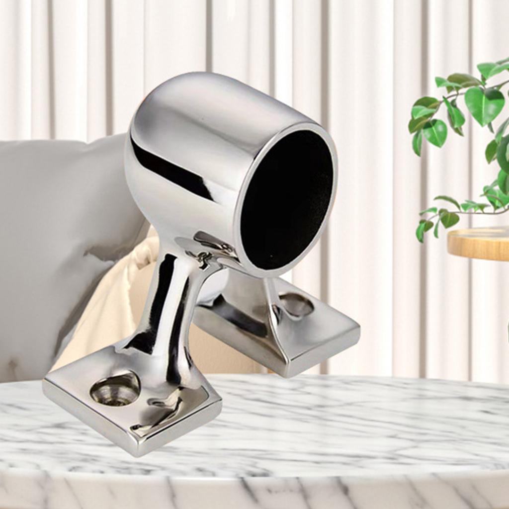 Marine Grade 316 Stainless Steel Leg Support Durable & Rust Resistant Heavy Duty Rail End Support Simple Installation