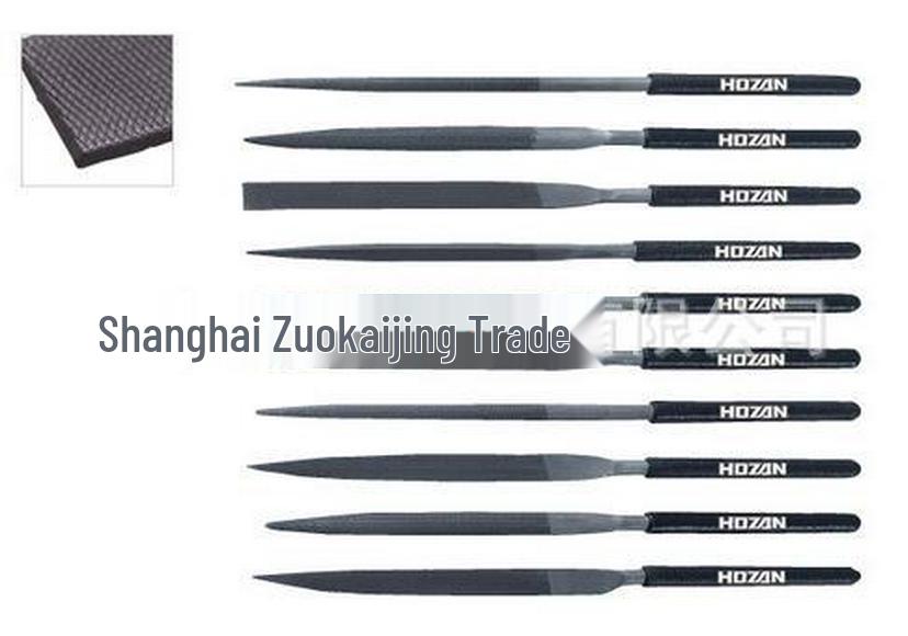 HOZAN K-215 File Set, 10 Pieces, Original Japanese Product, Plastic Packaging See description for details