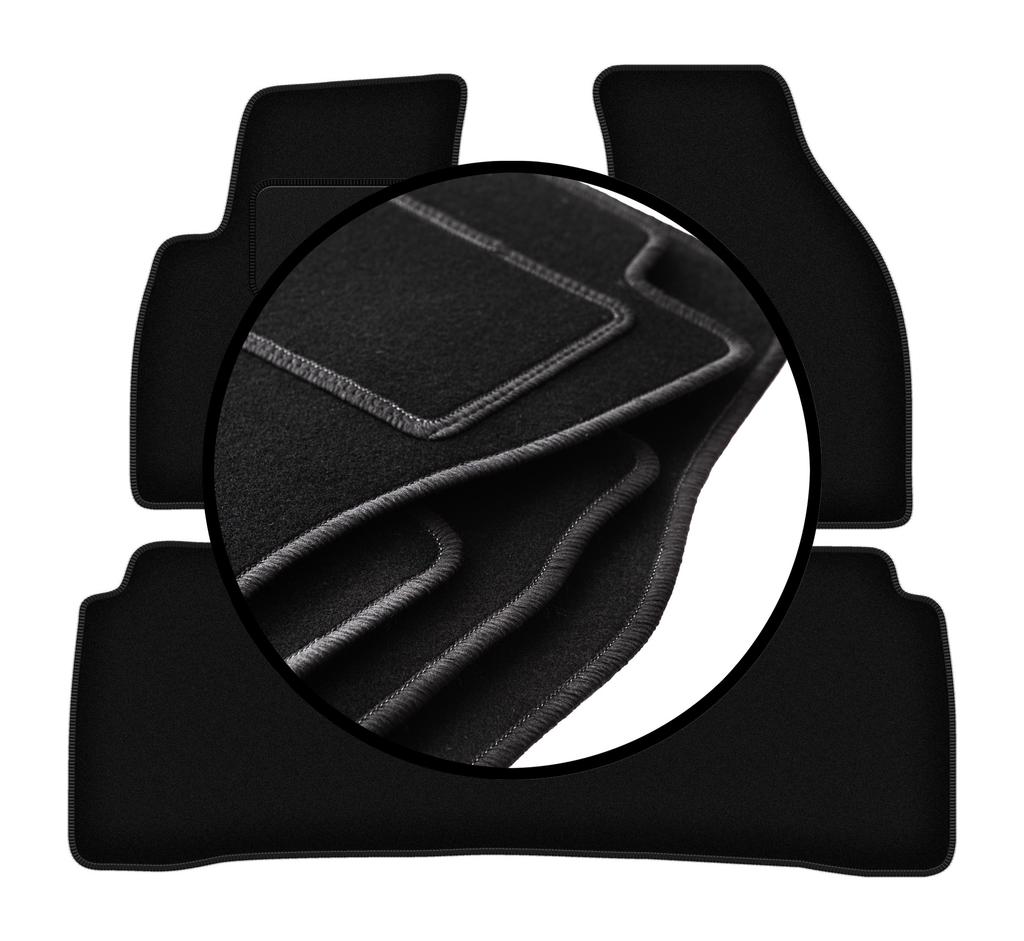 Complete Set of Velour Floor Mats For: Hyundai SantaFe I SUV (2000-2006)