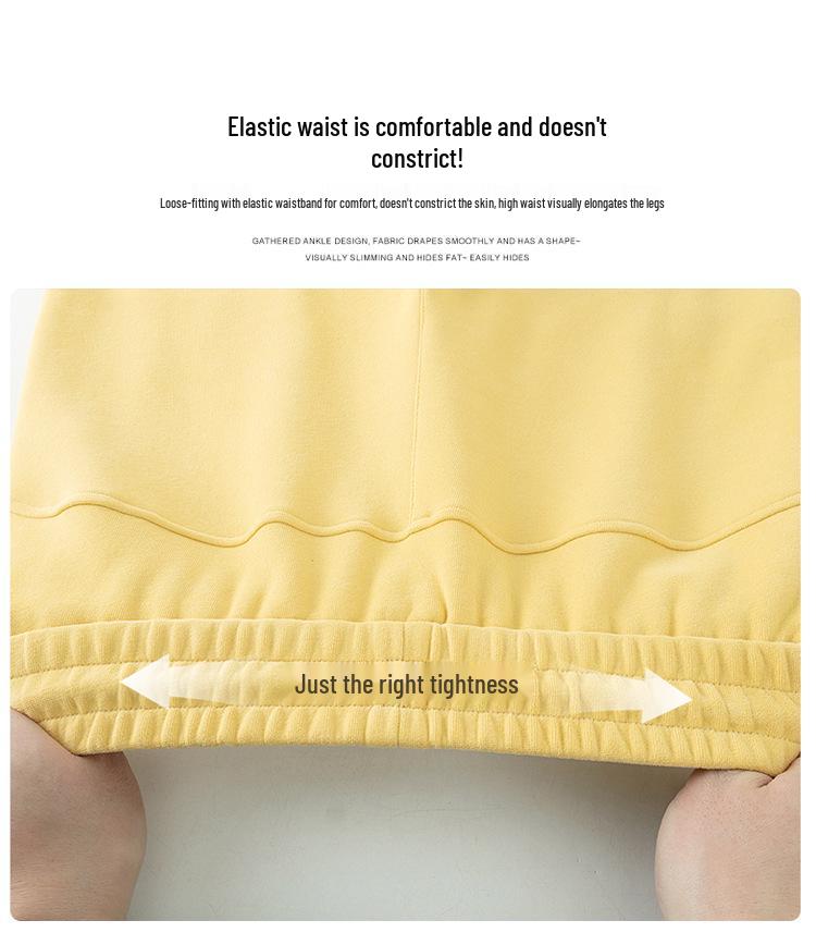 Women's Slimming Wide-Leg Micro-Flare Sports Pants - Spring 2026 Petite Warm Casual Sweatpants