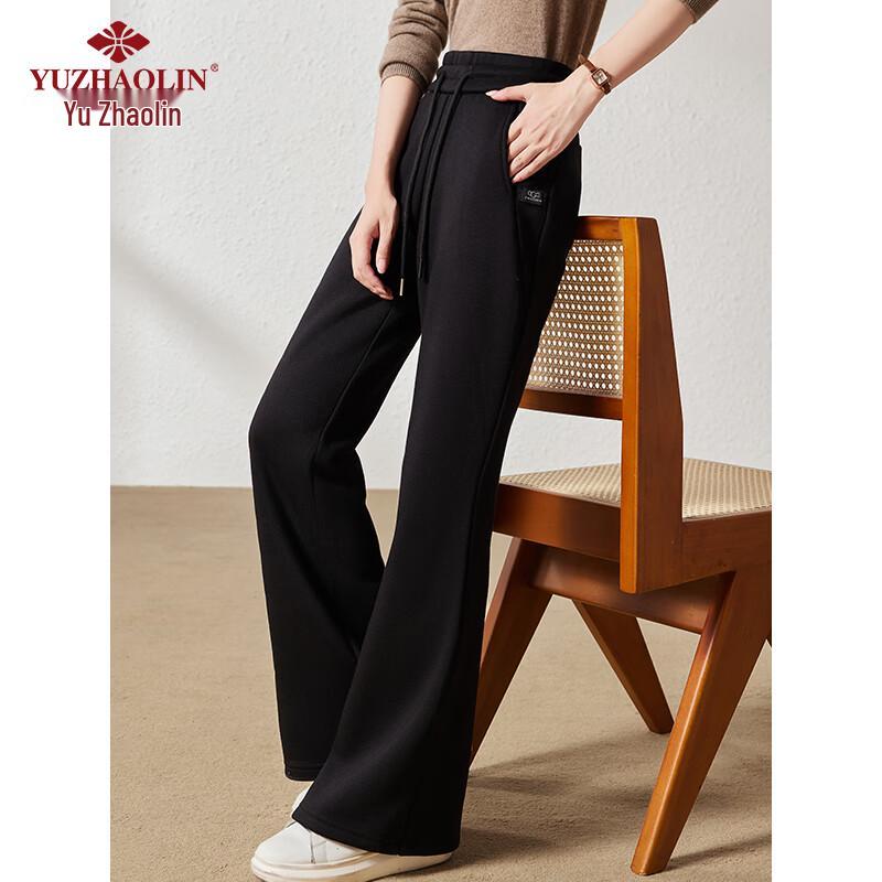 Yuzhaolin Women's High-Waist Stretchy Flared Casual Pants