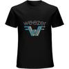 Men's Weezer W Multi Color Black Alternative Rock Music Band Shirt