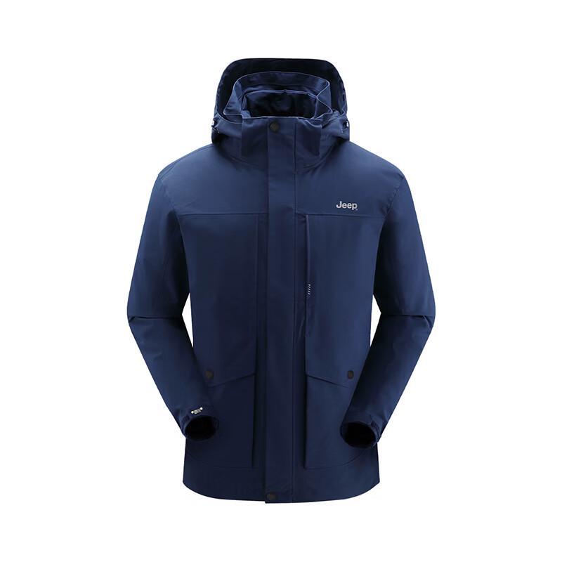 JEEP Men s Multi-Pocket Workwear Outdoor Jacket One Size
