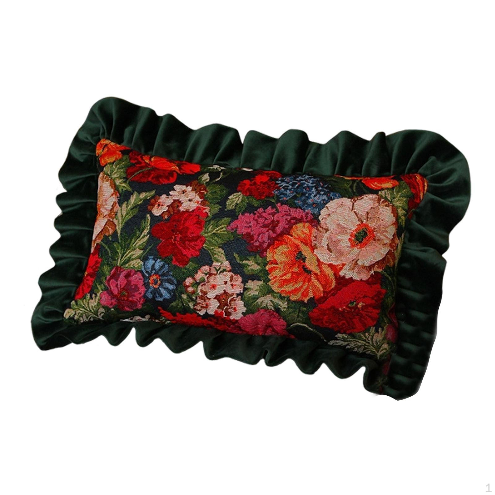 

Декоративная подушка-сиденье с цветочным рисунком, съемная для использования в гостиной Rectangular