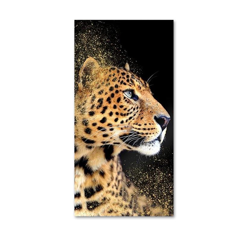 

Современные животные леопард холст масляная живопись постеры и принты скандинавские настенные картины для гостиной украшение дома Cuadros 21x30cm No Framed