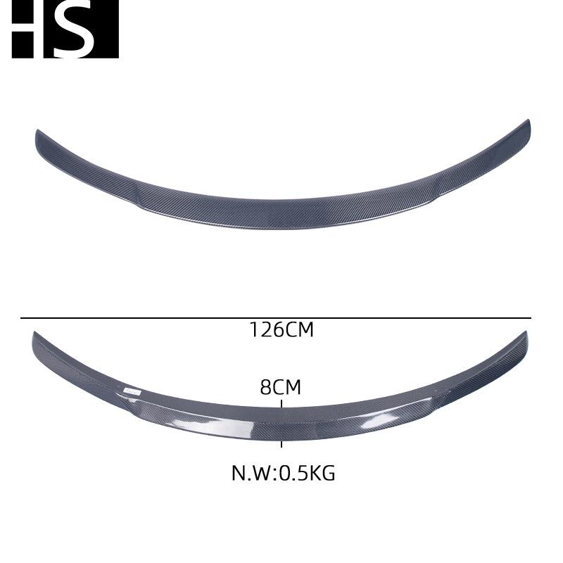 Brabus Style Kohlefaser Heckflügelspoiler für 16-22 Mercedes-Benz C-Klasse W205 2-Türer