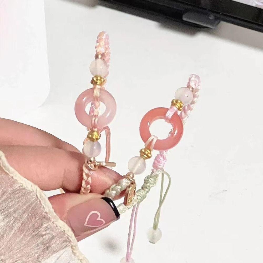 Zodiac Year Ping An Buckle Bracelet Beaded Weave Hand Rope Fashion Couple Bracelet  Friendship