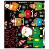 Christmas Cartoon Train Sticker Decor Children's Room Bedside Shop Window Glass Scene Arrangement Festival Atmosphere Dress Up