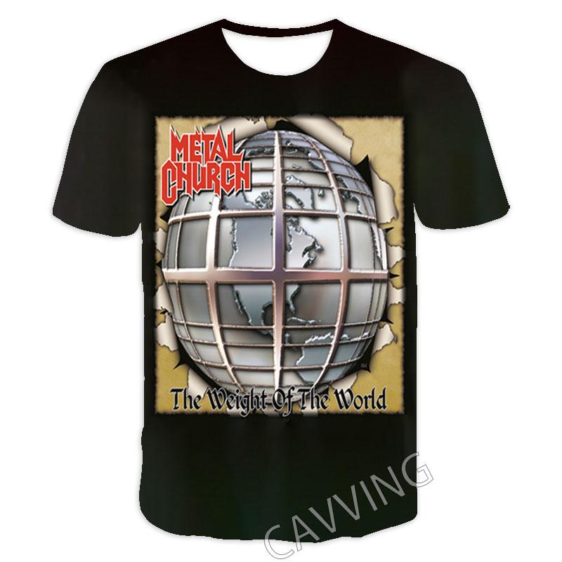 New Fashion Women/Men's 3D Print  Metal Church Rock   Casual T-shirts  Hip Hop Tshirts Harajuku Styles Tops Clothing