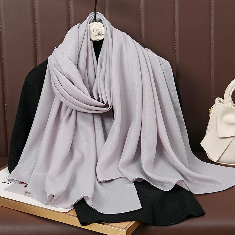 Classic Muslim Girl Chiffon Hijab Scarf Women Long Head Wrap For Women Wedding Hijabs Scarves Veil Headscarf Islamic Turban