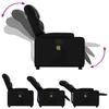 Massage Relax Chair Artificial Leather Black
