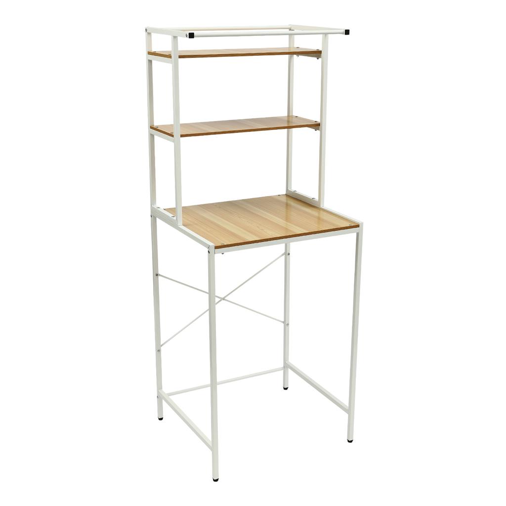 Washer and Dryer Storage Shelf 3-Tier Organizer Rack (Each Tier Load 22lbs) Balcony Towel Rack for Bathrooms Laundry Rooms