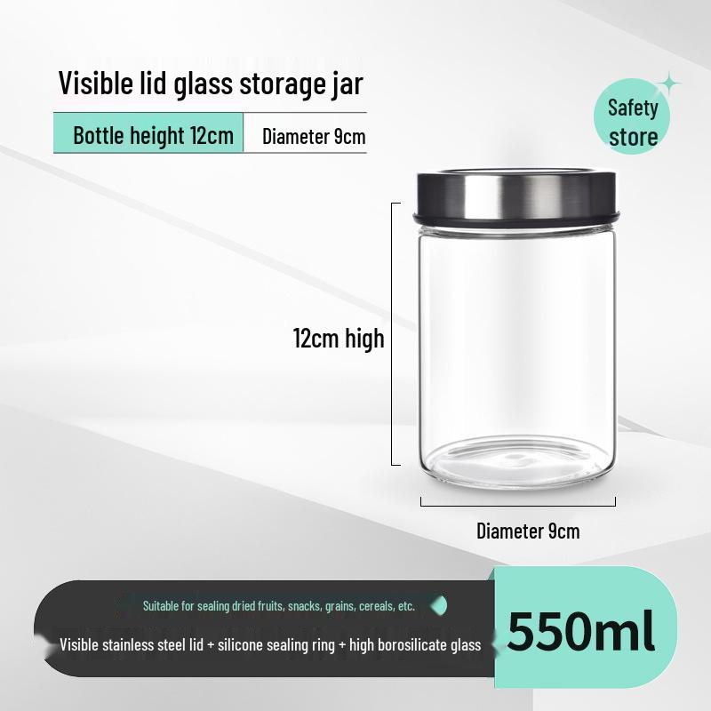 High-Quality Glass Sealed Kitchen Jar for Grains, Cereals, and Pickling