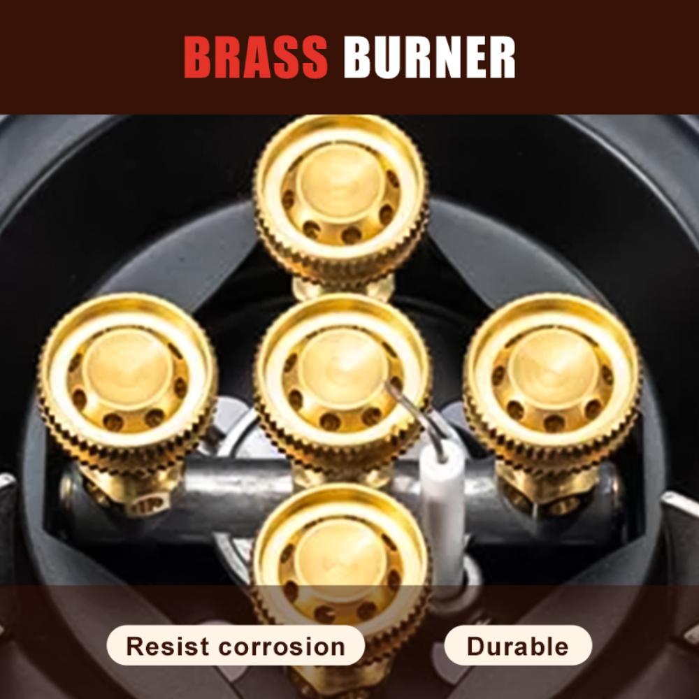 Outdoor BRS-201A Fünfkern-Campingkocher Hochleistungs-Tragbarer Rucksack-Campingkocher Brenner Wandern Picknick Kocher