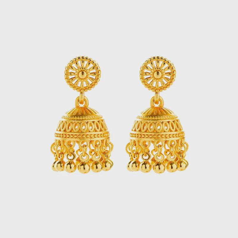Elegant Gold Jellyfish Tassel Earrings - Durable Bohemian Design for Women