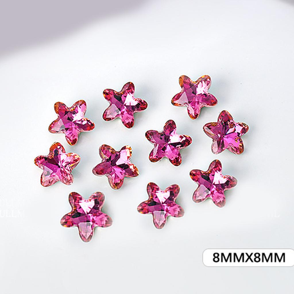 10Pcs Rhinestone Set Multi-Shapes Glitter Stones Rhinestones Nails Crystal Nail Art Rhinestones DIY Nail Art Accessory