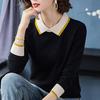 Women's Fashion Knitwear Large Size Sweater Long Sleeve Loose Fit Doll Collar Pullover Sweater Knit Outwear