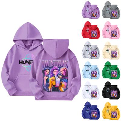 Children's Hooded Gradient Printed Long Sleeved Sweatshirt Loose  Sweatshirt  Sweatshirt