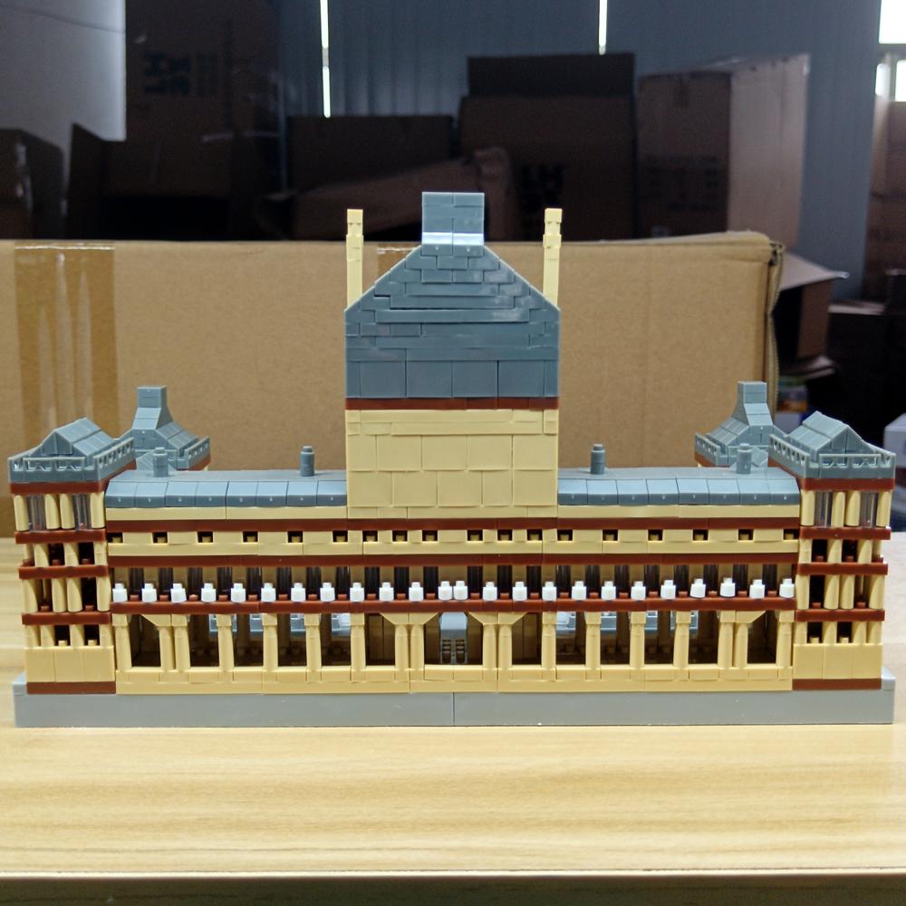 New Louvre Micro Mini Block Building Blocks for Adults Architecture Toys Sets Construction Children Toy Assembly Bricks