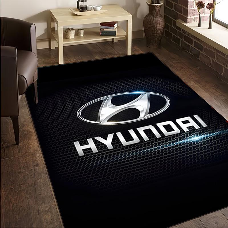 1PC Hyun-dai Motor Carpet Floor mat, Anti-slip mat Chair rug For livingroom,Bedroom, doormat home decor Gift Christmas Gifts