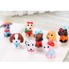 8-teilige Mikro-Landschaft PVC-Dekoration Mode Hund Tierpuppe Dekoration DIY Cartoon Kreative Dekoration Mini-Dekor