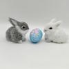 Easters Bunnies Figurines Realistic Rabbit Stuffe Farm Animal Statue for Spring Basket,Home Decorations,Photo Props