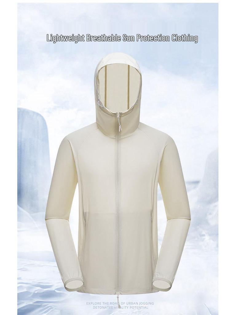 Ice Silk UPF50+ Sun Protection Clothing, Nylon Spandex, Cooling Fabric, Unisex, Custom Logo Option