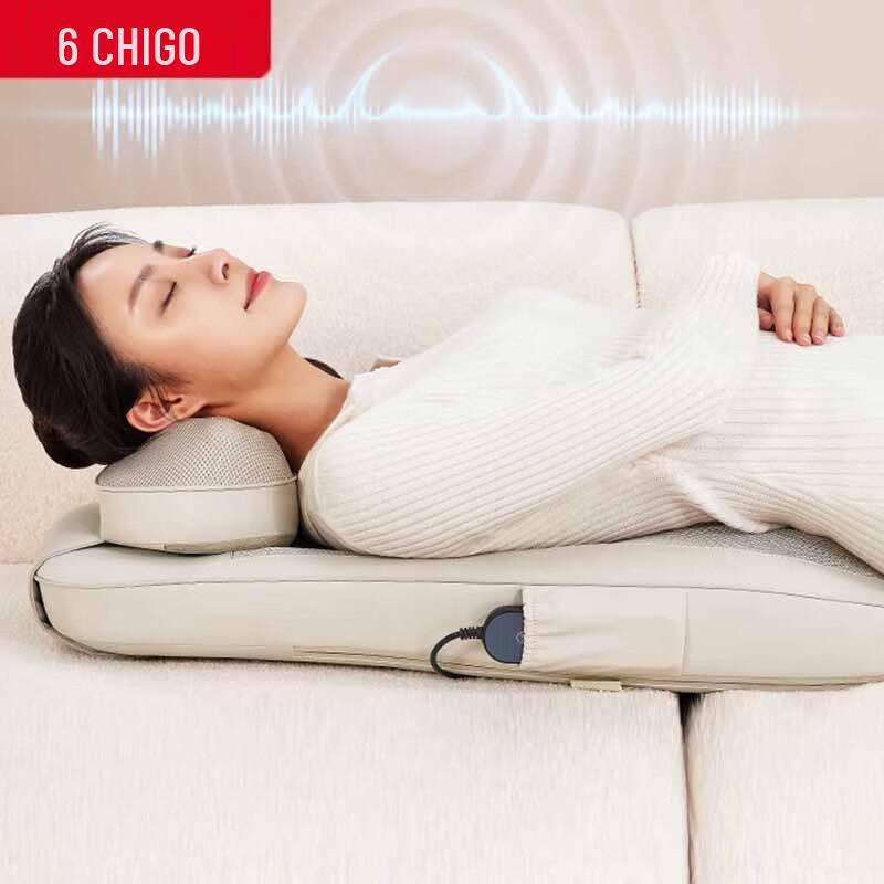 Chigo Full Body Massage Cushion with Heat and Upgraded Neck Therapy
