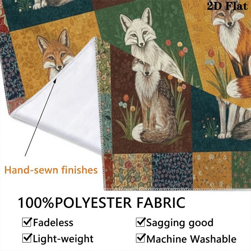 Retro patchwork Animal Wall Tapestry Aesthetic Wall Hanging Printed Fabric Blanket Decorative Tapestries for Bedroom Living Room Home Decor