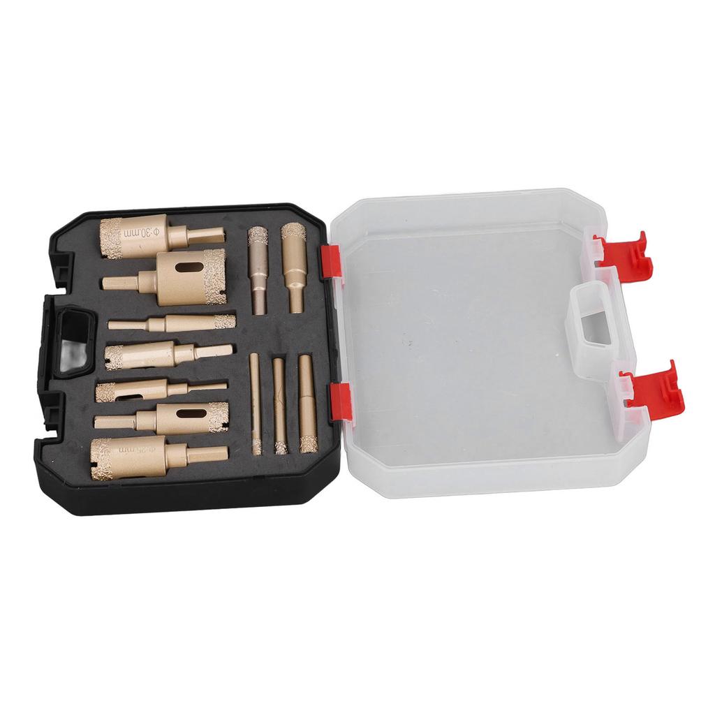 12 szt. Zestaw wierteł diamentowych ze stali węglowej 6 do 35 mm Otwornica Zestaw wierteł do szkła ceramiki kamienia