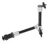 Camera 11in Aluminum Alloy Adjustable Friction Arm with Cold Shoe Mount and 14in Screw