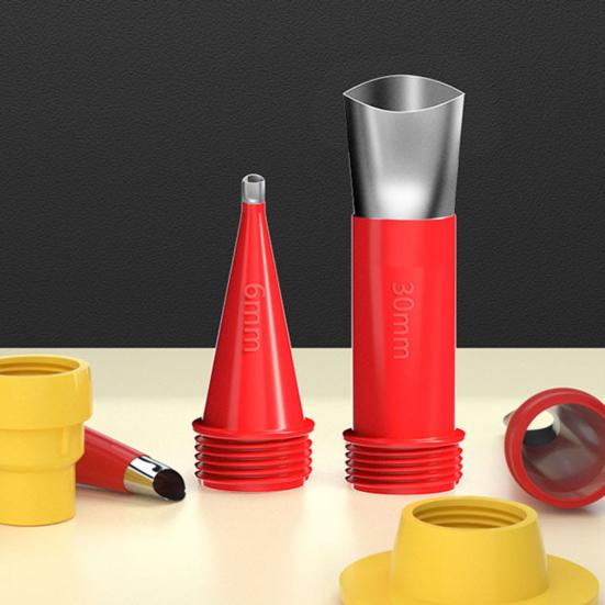 Seam Nozzle Kit 16 Sizes Universal Integrated Seam Beauty Nozzles with 6 Bases Duckbill Design Reusable Nozzles Tips for Precise Joint Filling