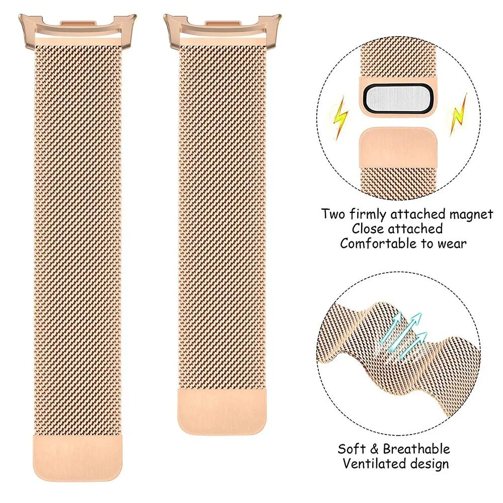 Mailänder Magnetisches Metallarmband für Samsung Galaxy Watch 8 40mm 44mm 8Classic 46mm Armband für Galaxy Watch Ultra 2025 47mm Armband