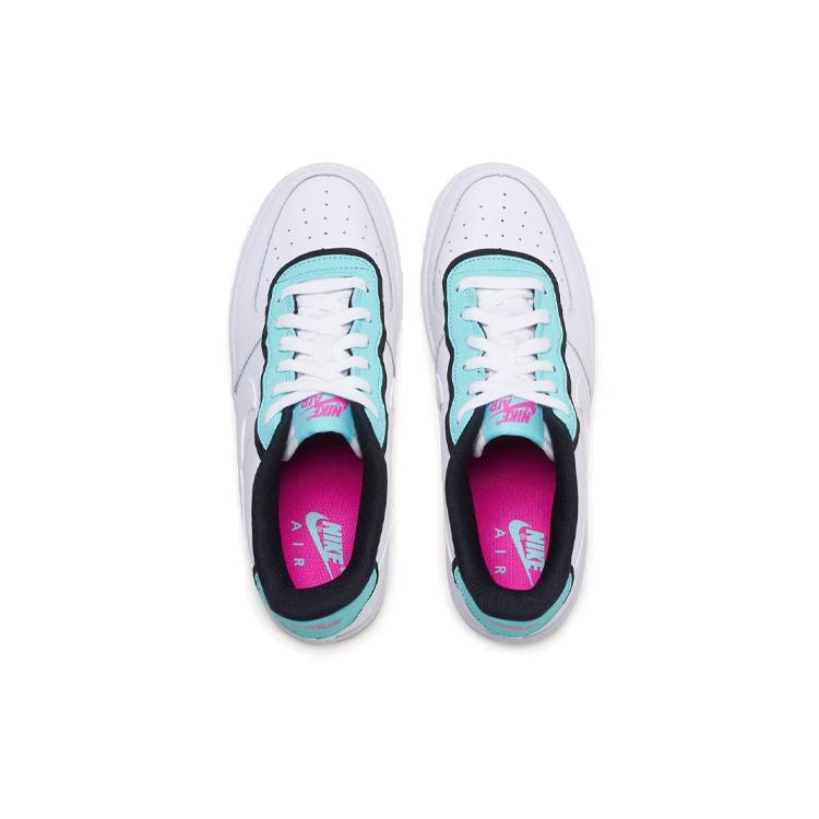 New Nike Air Force 1 Low Double Layer Aqua Black GS BV1084-100