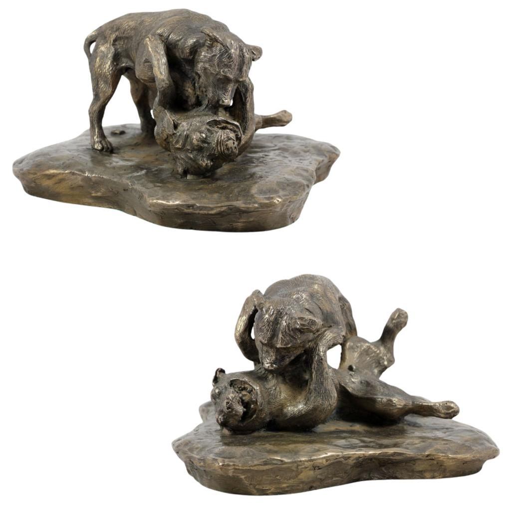 Bull Terrier, statue de chien sur une base en bois, édition limitée Art Dog FR | eBay