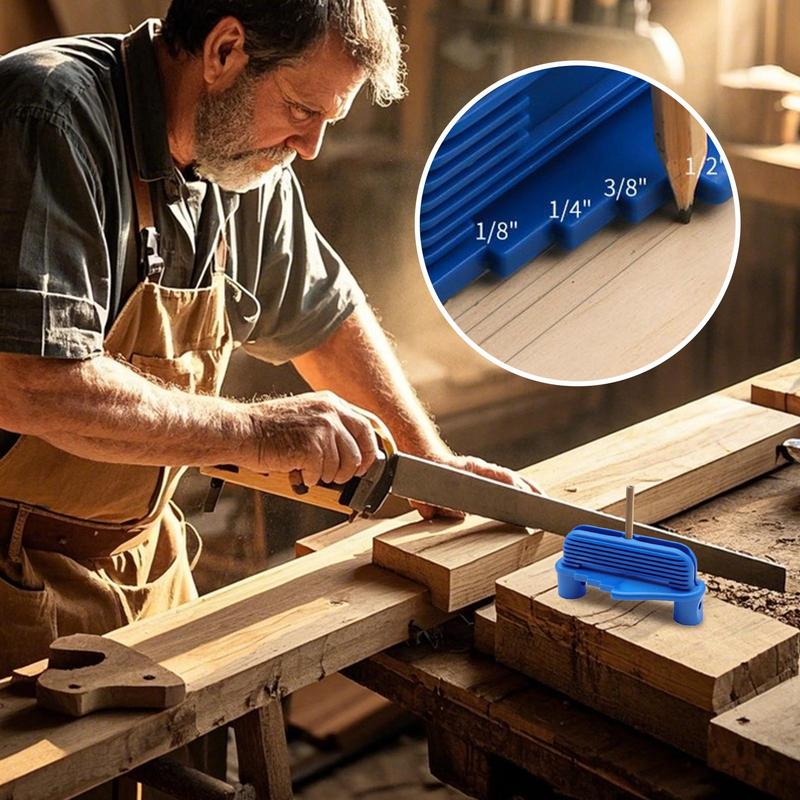Scribe Tool Woodworking 2 Pieces Woodworking Magnetic Scribe Tool Lightweight Multi-Functional Center Finder Positioner For Home