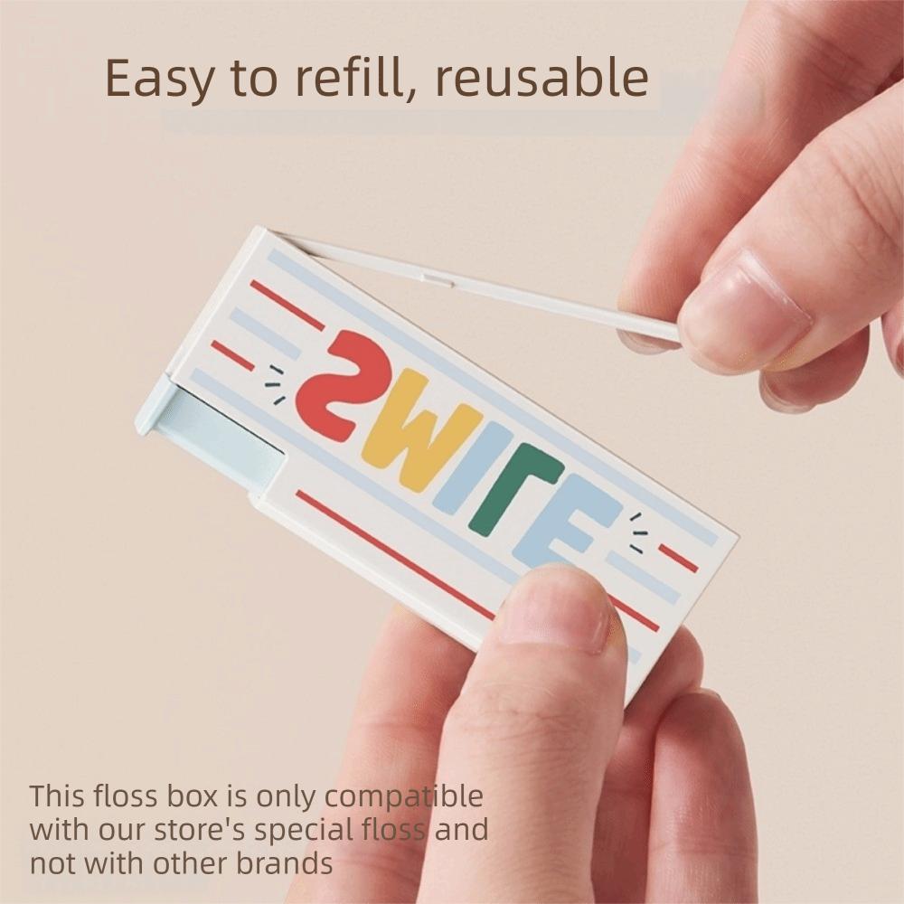 Mini Automatic Dental Floss Storage Box Dust-proof Floss Storage Case Travel