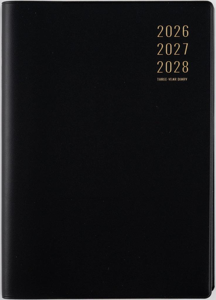 Takahashi 2026 A5 Desk 84 January 3-Year Diary, Black, No. (Starts 2026)