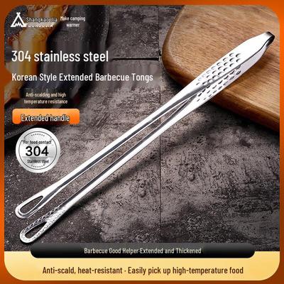 304 Stainless Steel Kitchen Food Tongs