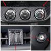 Carbon Fiber Car Center Console Steering Wheel Cover Trim Decal Stickers For Toyota Corolla 2014-2018 Car Inner