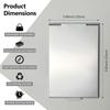 Simple Flip-Top Makeup Mirror, Portable Folding Ultra-Slim Aluminum Vanity Mirror for Makeup, Travel & Grooming, 5.91x3.94 Inch