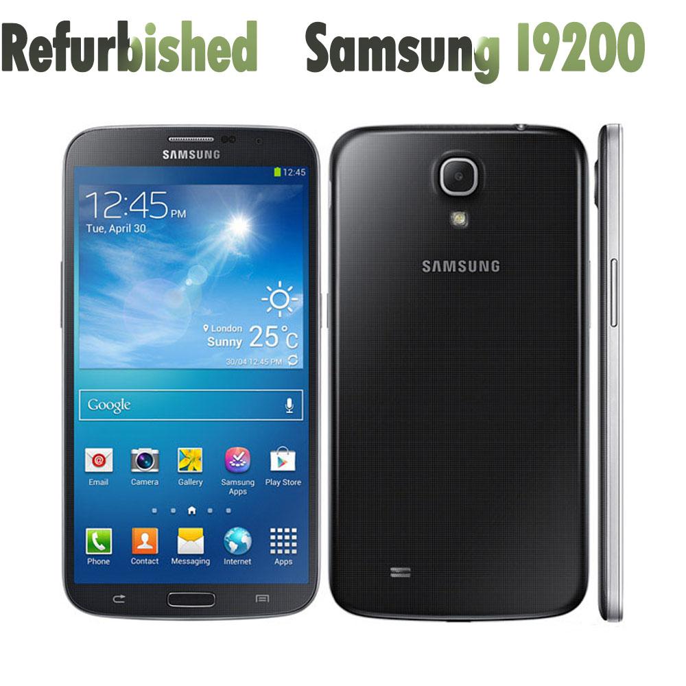 95% nový Repasovaný Originální Samsung Galaxy Mega 6.3 I9200 4G 8MP 1.5GB RAM 8GB ROM Mobilní telefon