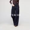 YERAD Women's Deconstructed Wide-Leg Jeans