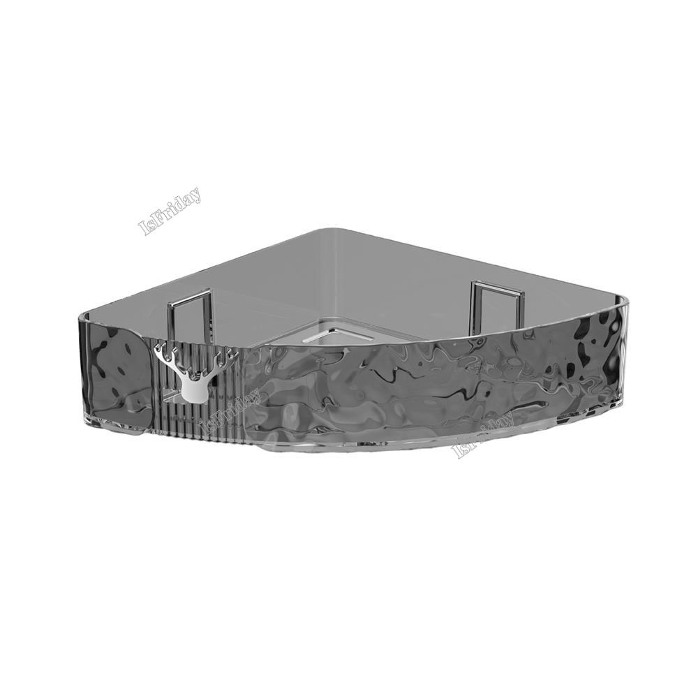 Water Ripple Triangular Shelf High Value Corner Bathroom Shelf Bathroom Shelf Corner Space Storage Rack