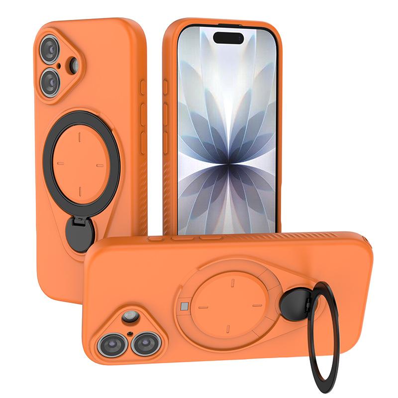 For iPhone 16 Pro Magnetic Phone Case,Soft TPU Kickstand MagSafe Phone Cover for iPhone 16 Pro