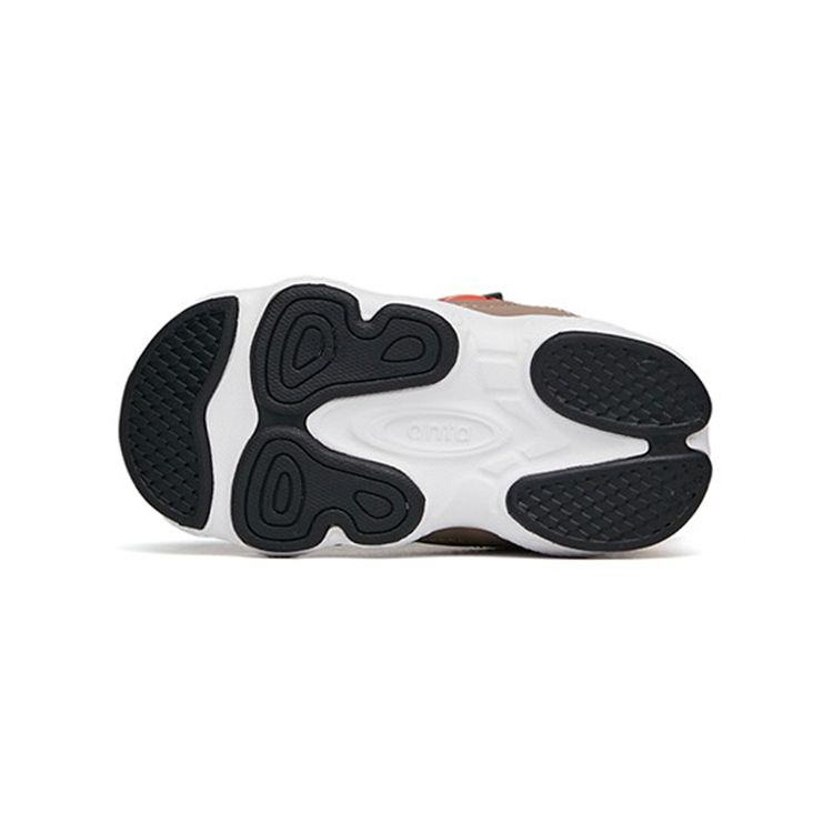 Anta Infant Fleece Lined Warm Sports Casual Shoes Baby Shoes Gray Green 312140056A-3