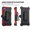 For iPhone 17 Rugged Case PC + TPU Cell Phone Cover with Back Clip Kickstand