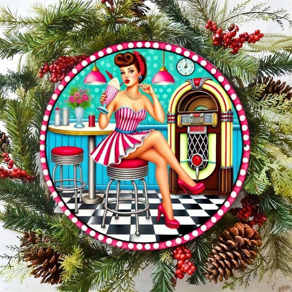 

Vintage Metal Tin Sign Retro Wall Decor for Home Cafe